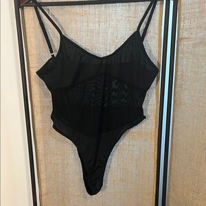 Black Sheer Bodysuit